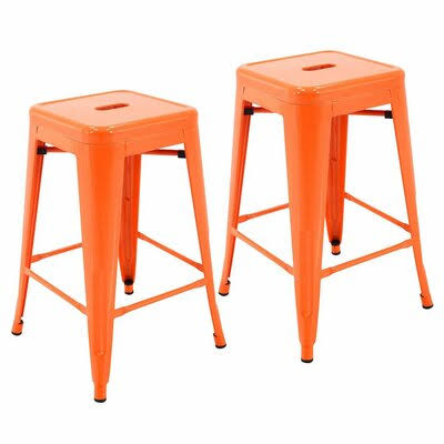 Stackable Metal Patio Bar Stool L14692