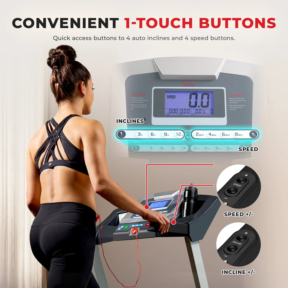 Foldable Treadmill with Auto Incline Y62373