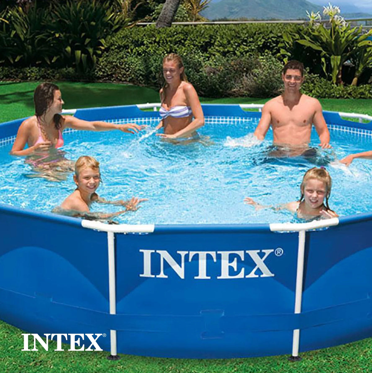 12' x 30'' Metal Frame Above Ground Swimming Pool with Filter Pump P315