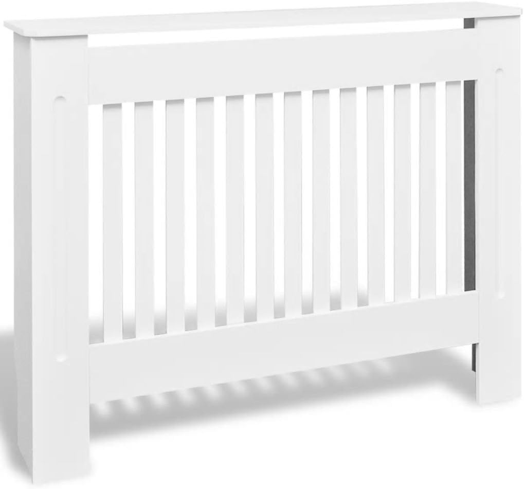 White MDF Radiator Cover K8670