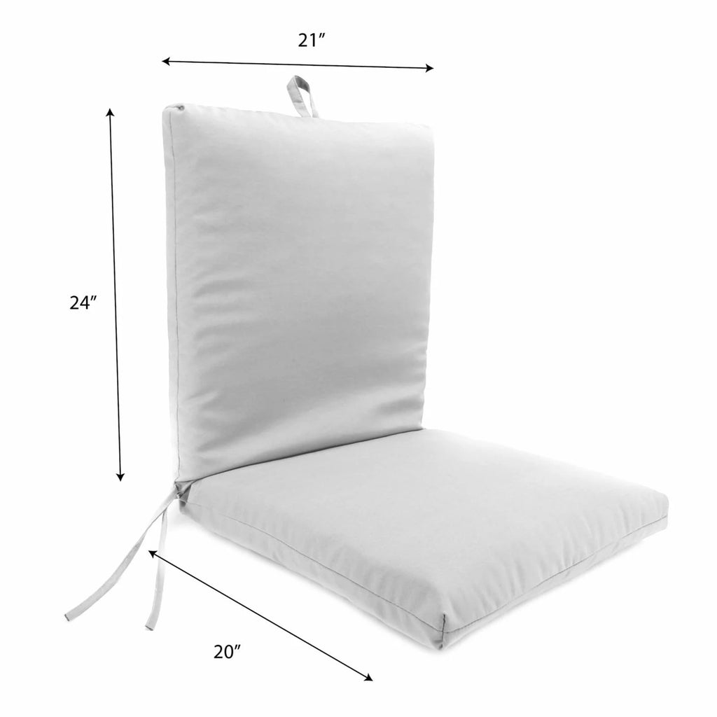 Multicolor Floral Outdoor Chair Cushion with Ties I795195