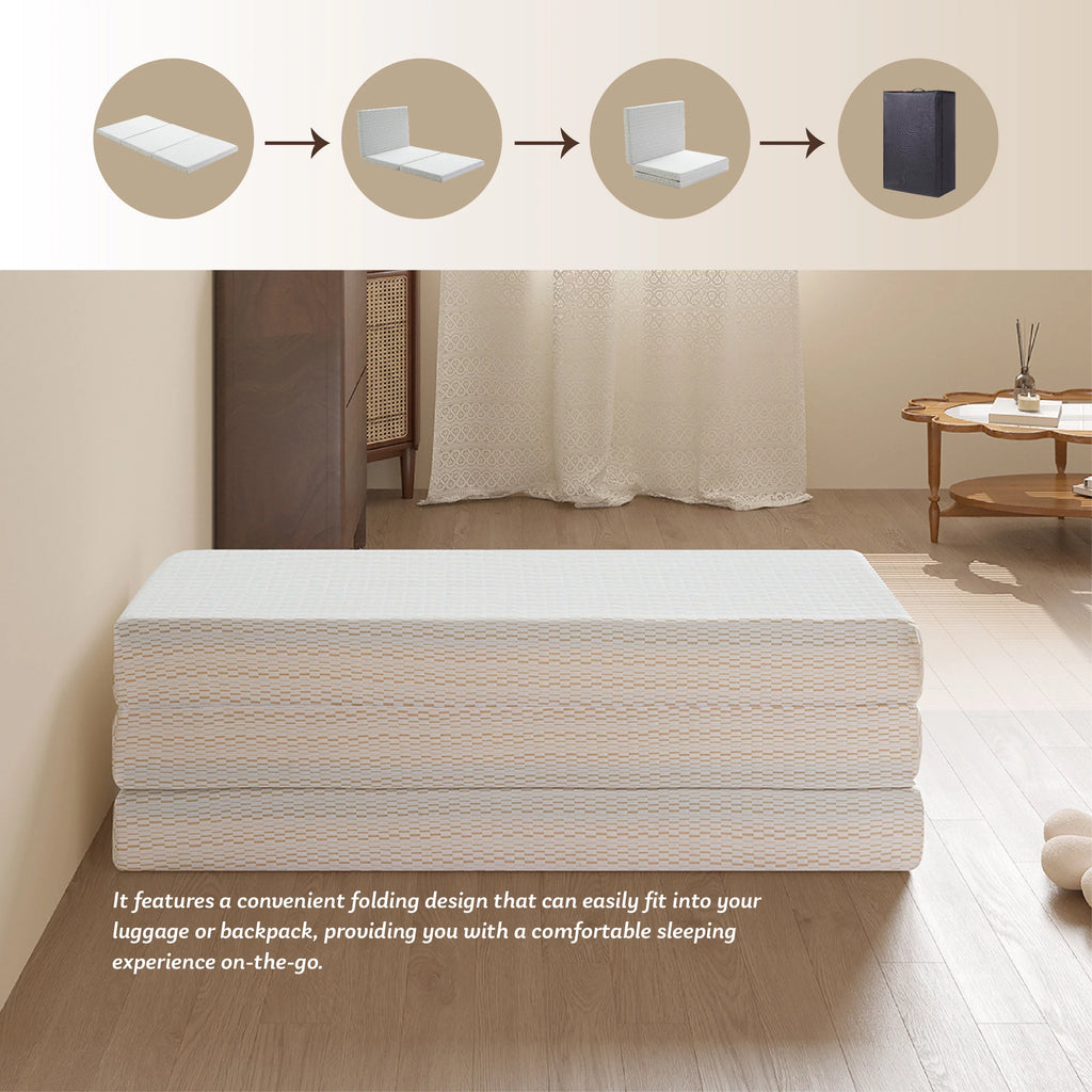 3 inch Twin Size Tri-Folding Memory Foam Mattress V55704
