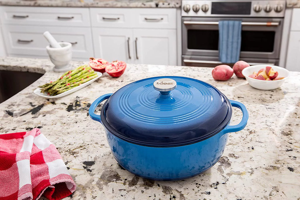 7.5 Quart Enameled Cast Iron Dutch Oven with Lid R253