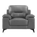 Dark Gray Leather Upholstered Chair H87060