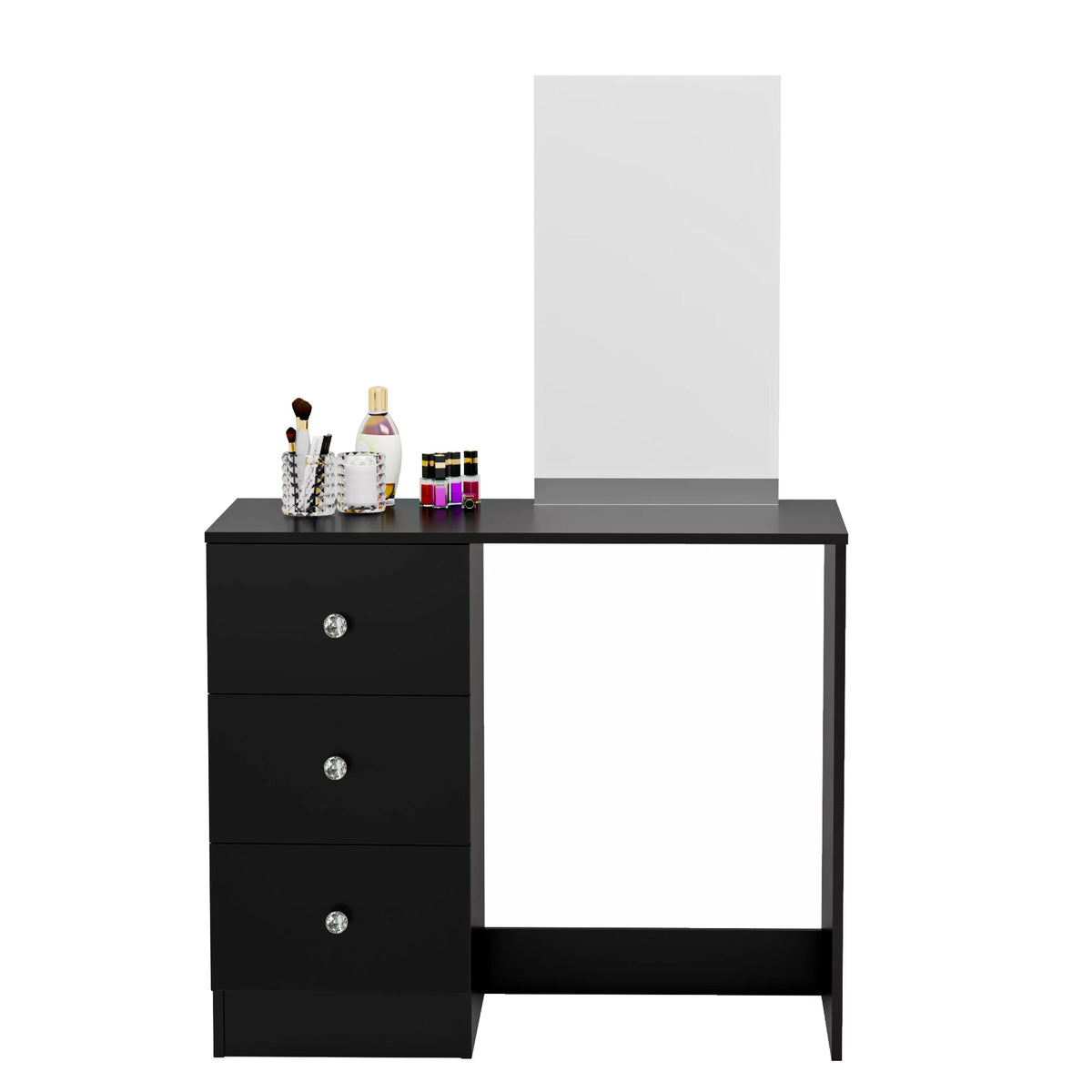 Black Modern Makeup Vanity Table with Mirror M67623