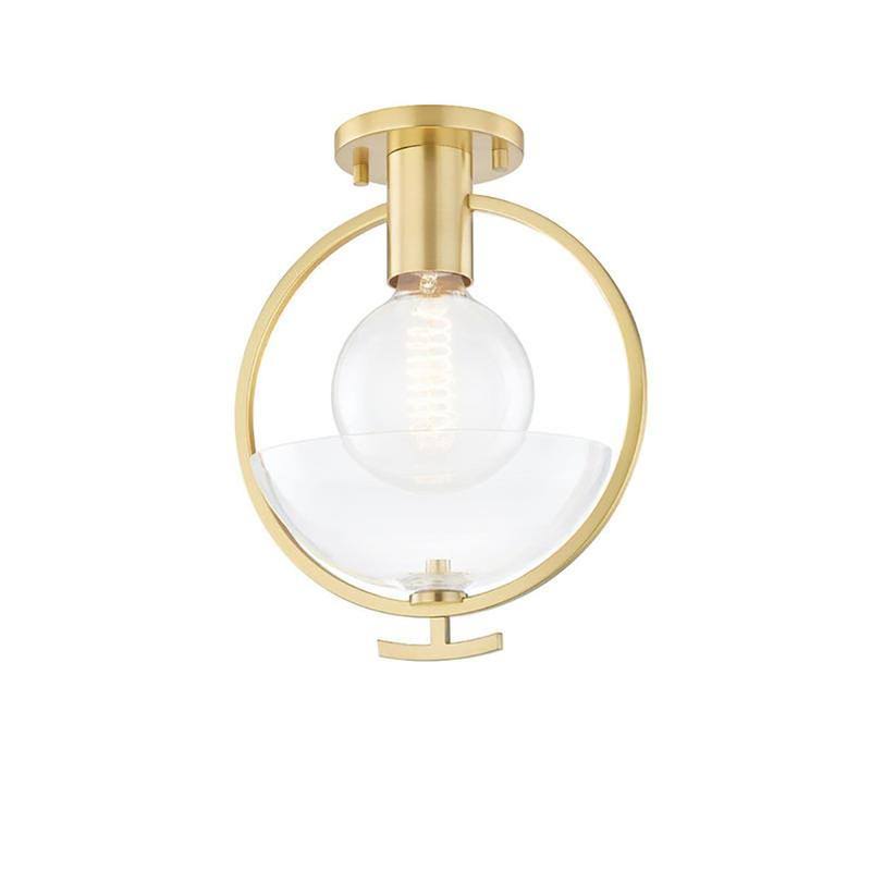 Polished Nickel Semi-Flush Mount Light X702839