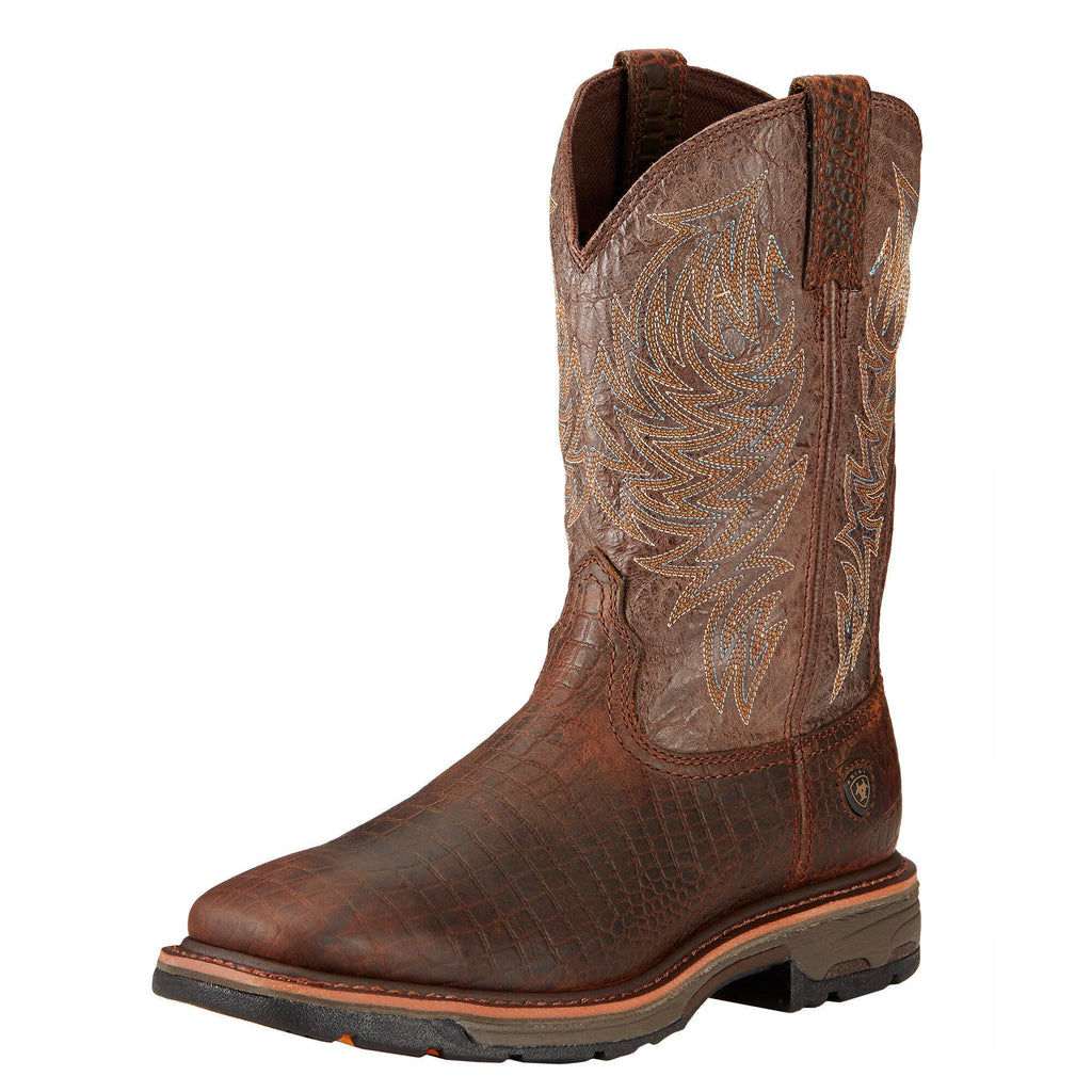 Brown Wide Work Boots B175895