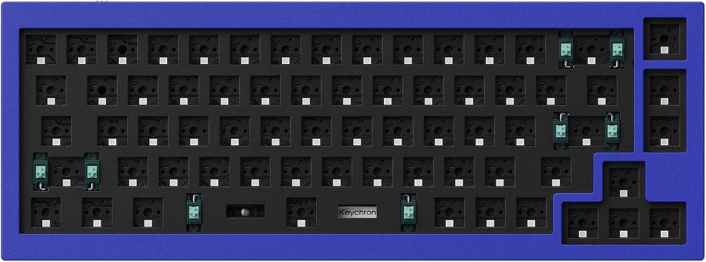 Grey Full Aluminum 65% Hot-Swappable Mechanical Keyboard V6039