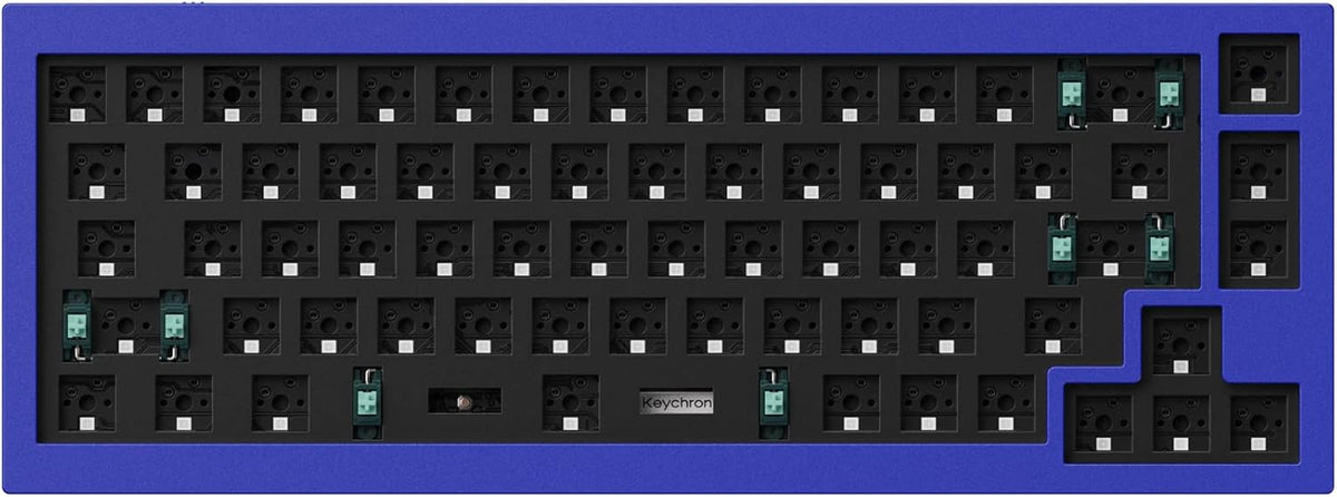 Grey Full Aluminum 65% Hot-Swappable Mechanical Keyboard V6039