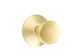Satin Brass Double Dummy Knob with Modern Rose W416