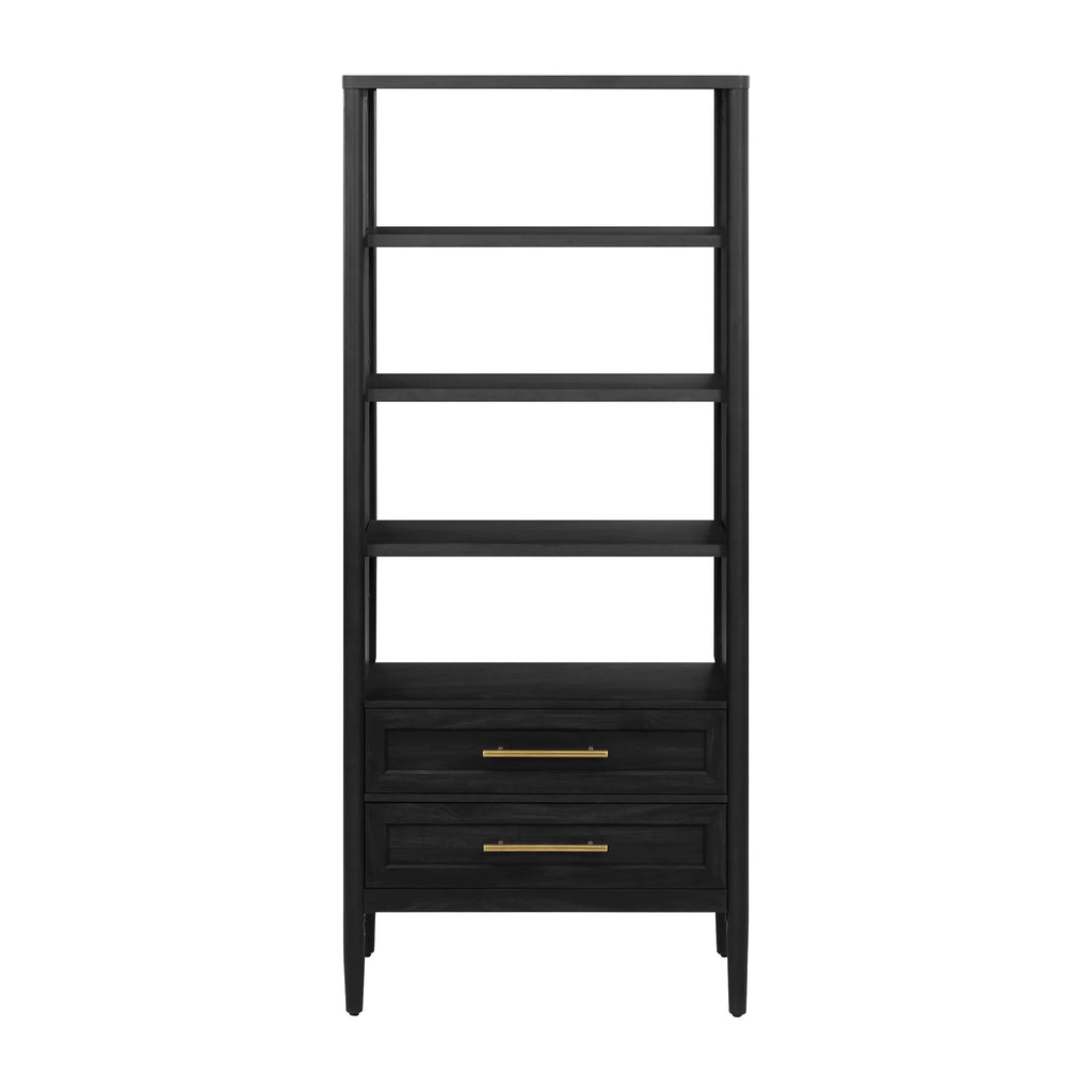 4-Shelf Bookcase with Storage Drawers N760