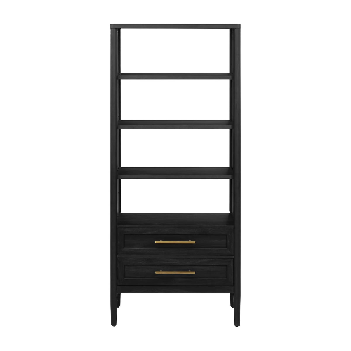 4-Shelf Bookcase with Storage Drawers N760