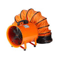 Orange 10 in. Heavy Duty Blower Fan with 33 ft. Duct Hose F15823