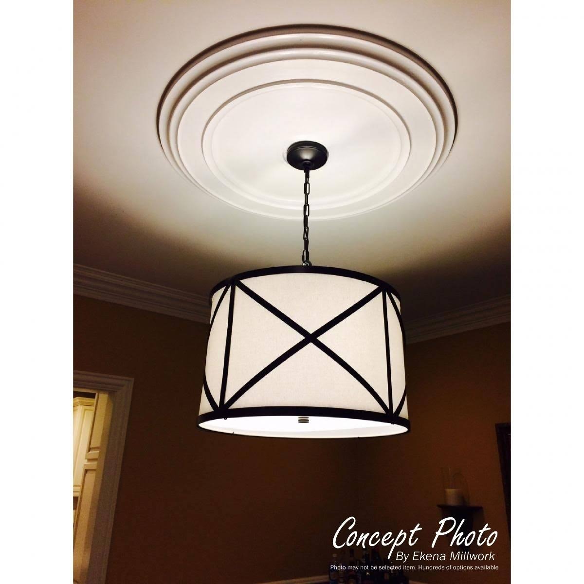 Hand-Painted Golden Oak Ceiling Medallion A328570