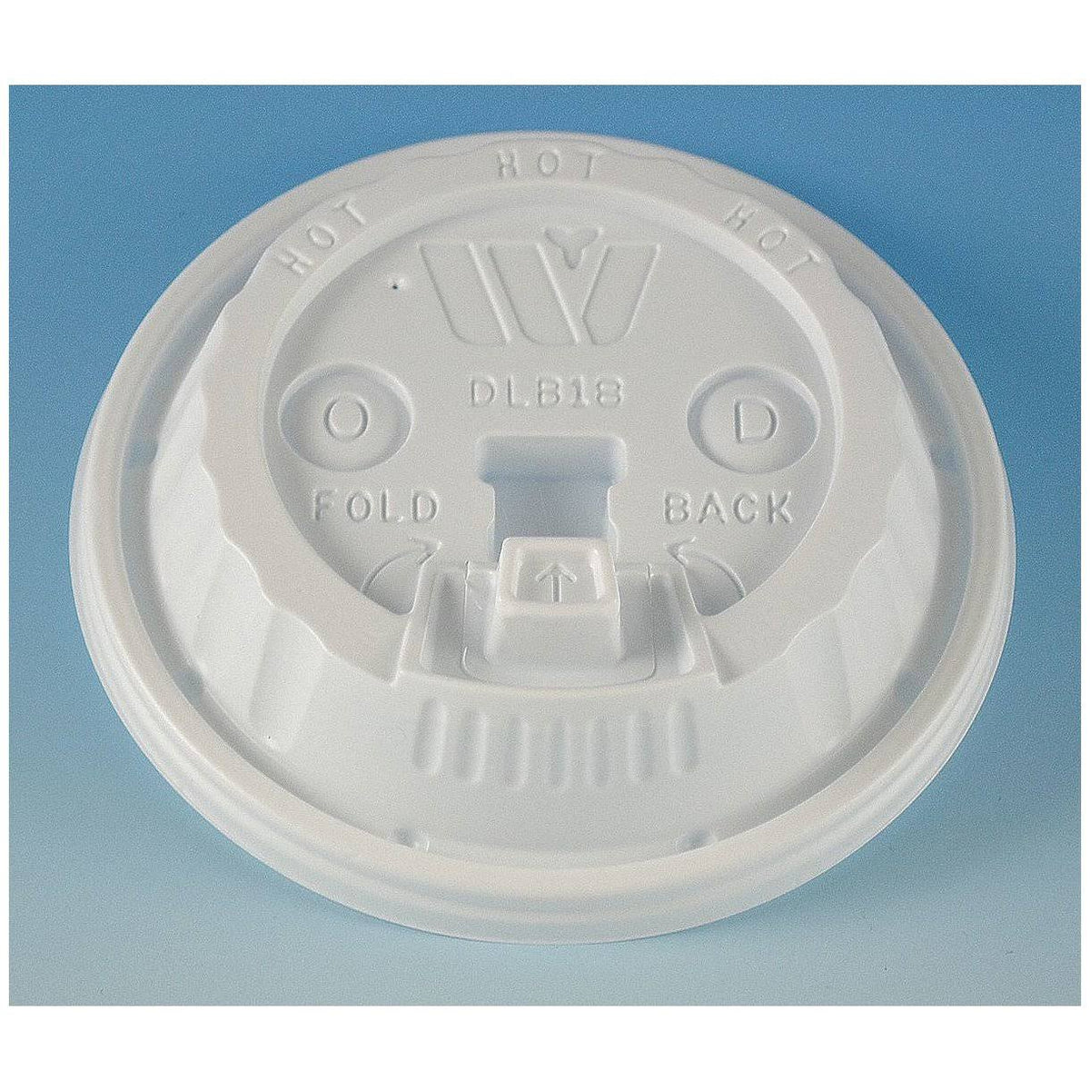 White Plastic Lids for Foam Cups, 1000/CTN L16163