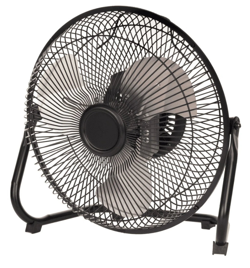 9 in 3 Speed High Velocity Steel Floor Fan G1537