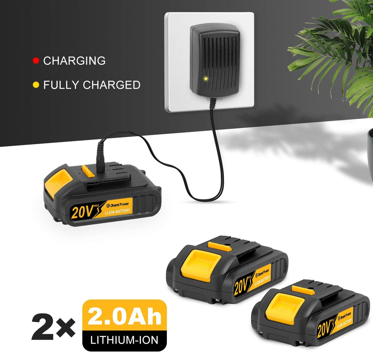 20V Cordless Leaf Blower with 2 Batteries and Charger Z8310