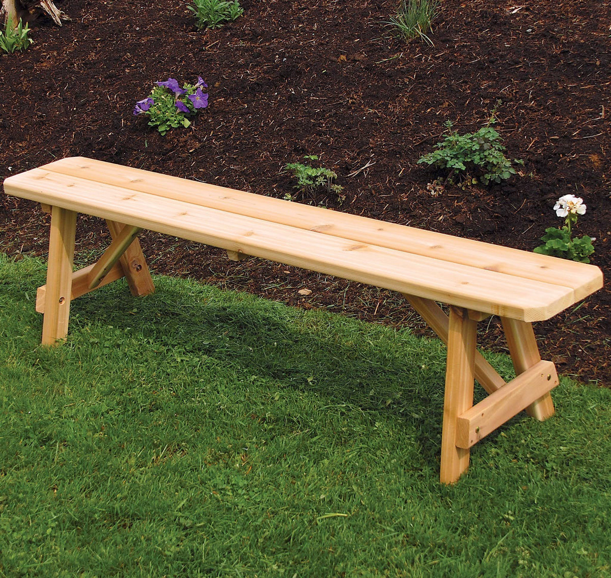 Gray Stain Backless Bench C4615