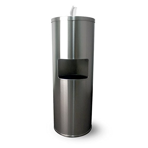 Stainless Steel Wipe Dispenser with Trash Can L961