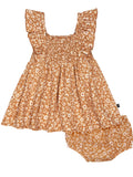 Baby Girl Cotton Dress and Diaper Cover O27016