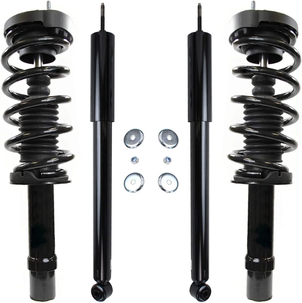 AWD Front Complete Strut w/Coil Spring 2 Rear Shock Absorbers N958745