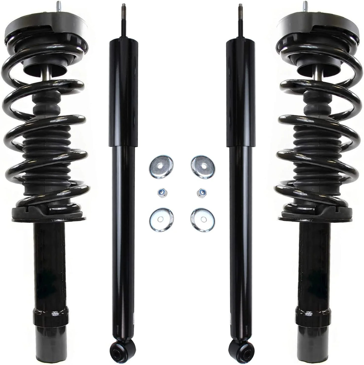 AWD Front Complete Strut w/Coil Spring 2 Rear Shock Absorbers N958745