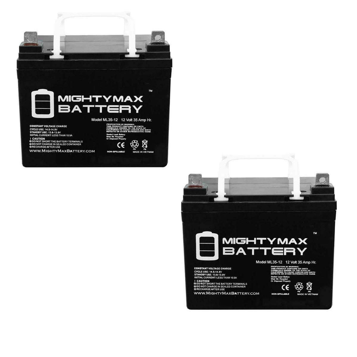 12V 35Ah SLA Battery 2 Pack A82021