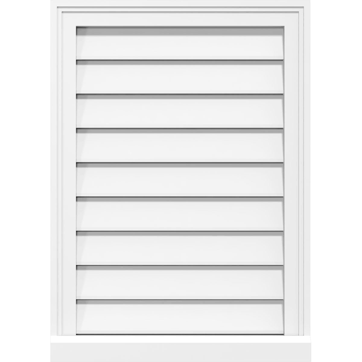 PVC Gable Vent with Brickmould F6789