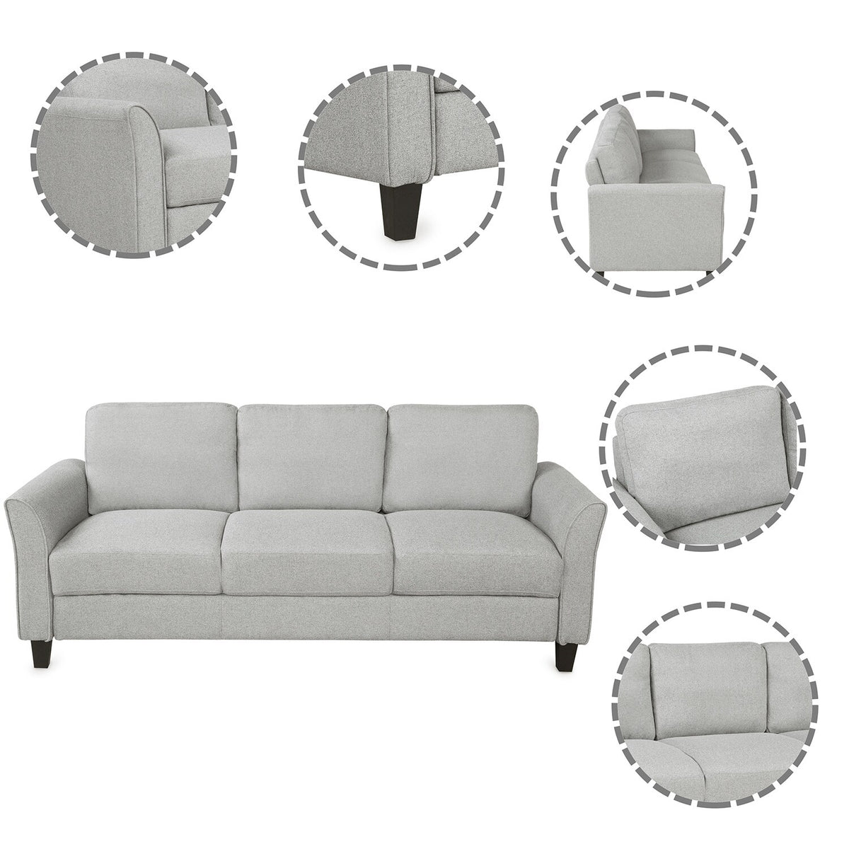 Grey 2-Piece Sofa Set P69778