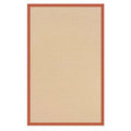 Machine Tufted Wool 5'x8' Rug in Natural and Burnt Orange H376577