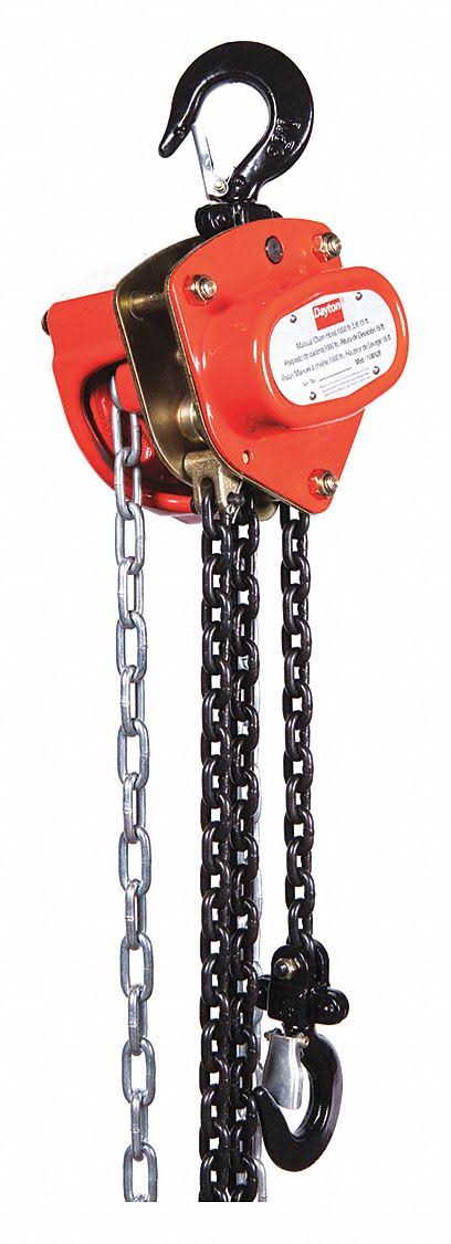 Manual Chain Hoist, 1000 lb, Lift 15 ft. R645