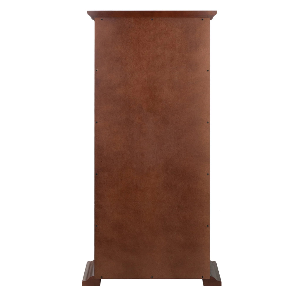 Walnut Finish Wood Media Cabinet K48566
