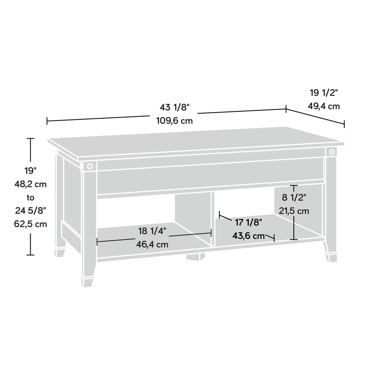 Lift-Top Coffee Table C9774