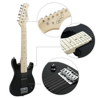 30 inch Black Electric Guitar Kit with Amp & Accessories P1802