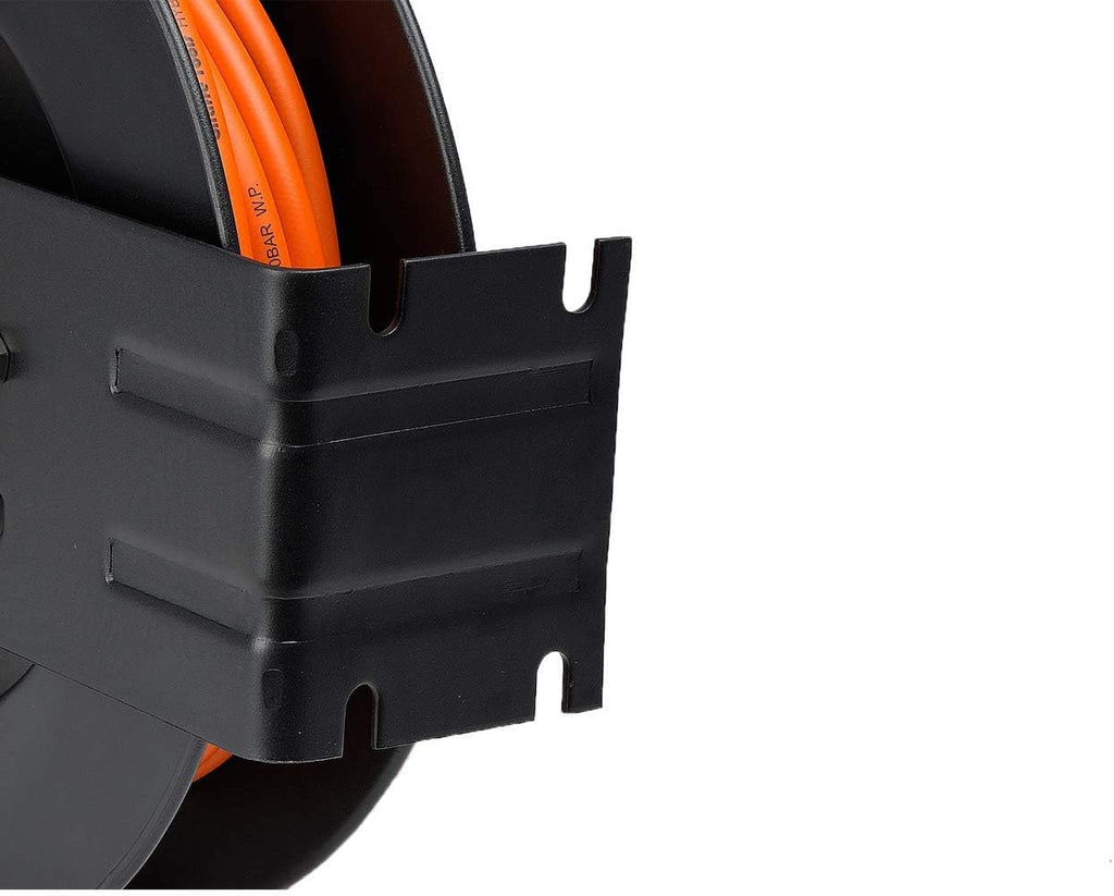 Retractable Air Compressor Hose Reel with 3/8 in. x 50 ft Hybrid Hose, 300PSI G3830