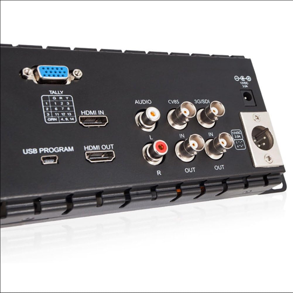 Triple 5 Inch 2RU Rack Mount Monitor LCD 800x400 3G SDI HDMI AV Input and Output K717