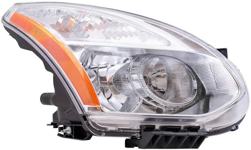 Passenger Side Halogen Headlight Assembly for Nissan Rogue 2009 2010 U37154