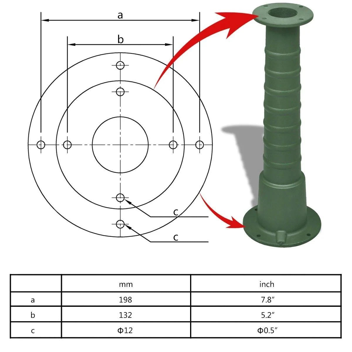 Cast Iron Stand for Garden Hand Water Pump U917