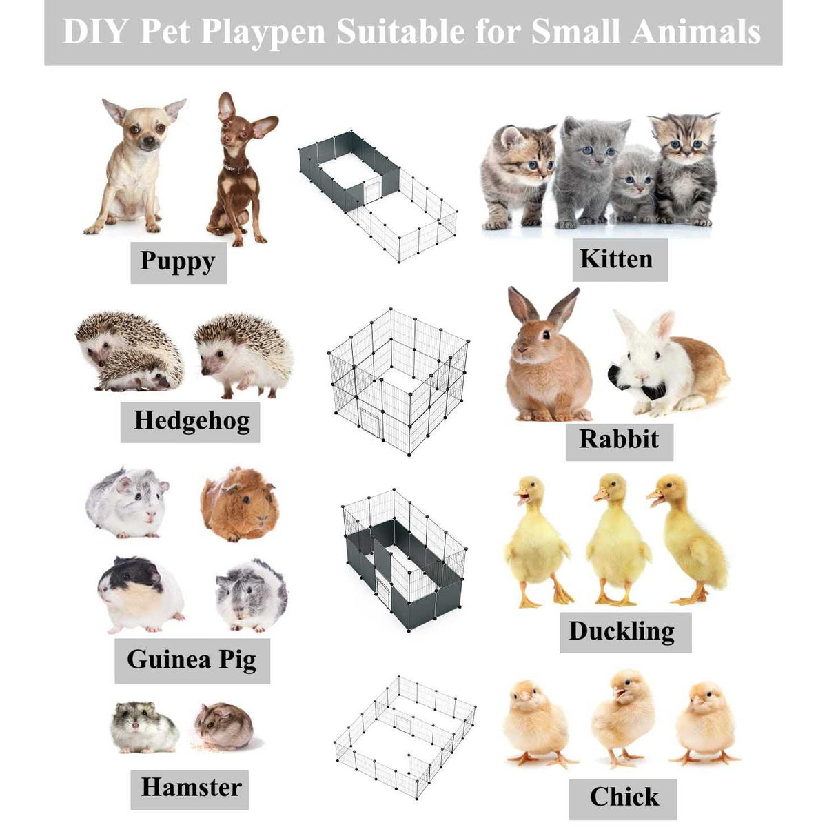 Small Animal Playpen with Door I30809