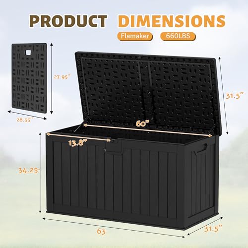 120 Gallon Waterproof Resin Deck Box H783820