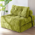 Folding Sofa Bed Convertible Sleeper Chair with Pillow Dark Grey E991385