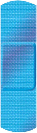 Blue Metal Detectable Adhesive Strips, Sterile, Lightweight 2" x 3" Patch, 1500 Pack W4530