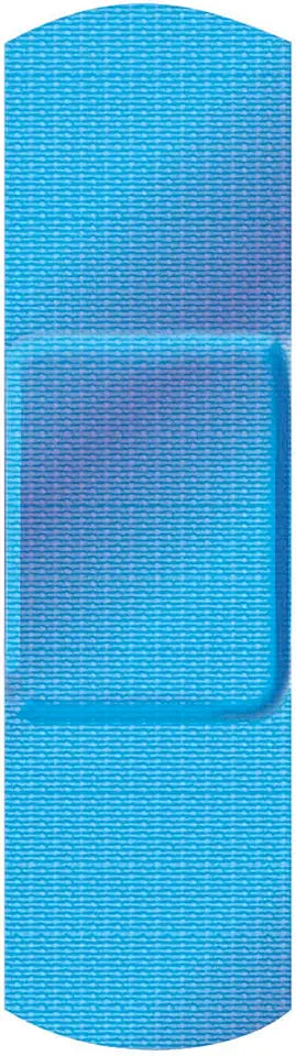 Blue Metal Detectable Adhesive Strips, Sterile, Lightweight 2" x 3" Patch, 1500 Pack W4530