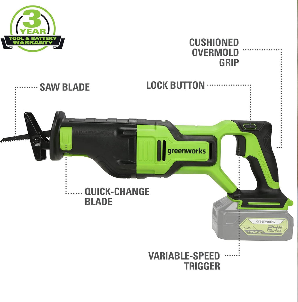 24V Reciprocating Saw, Tool Only, Pack of 2 K4217