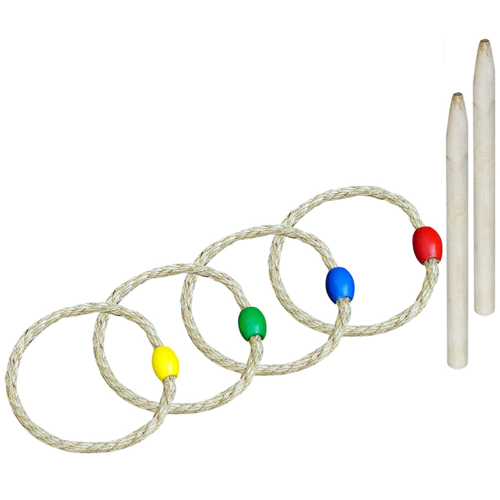 Solid Wood 6-piece Ring Toss Game V34502