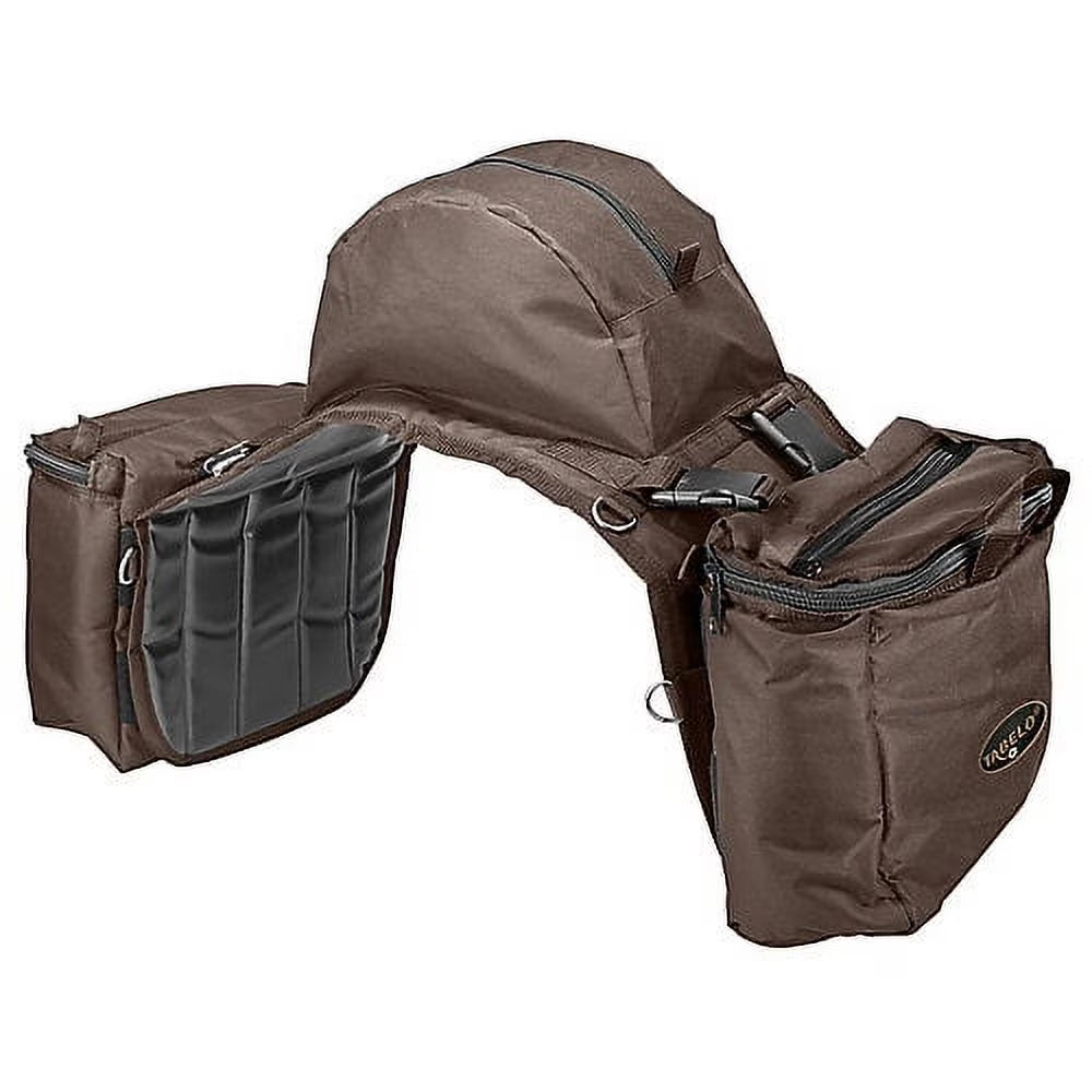 Brown Nylon Cooler Saddle Bag with Cantle W590491