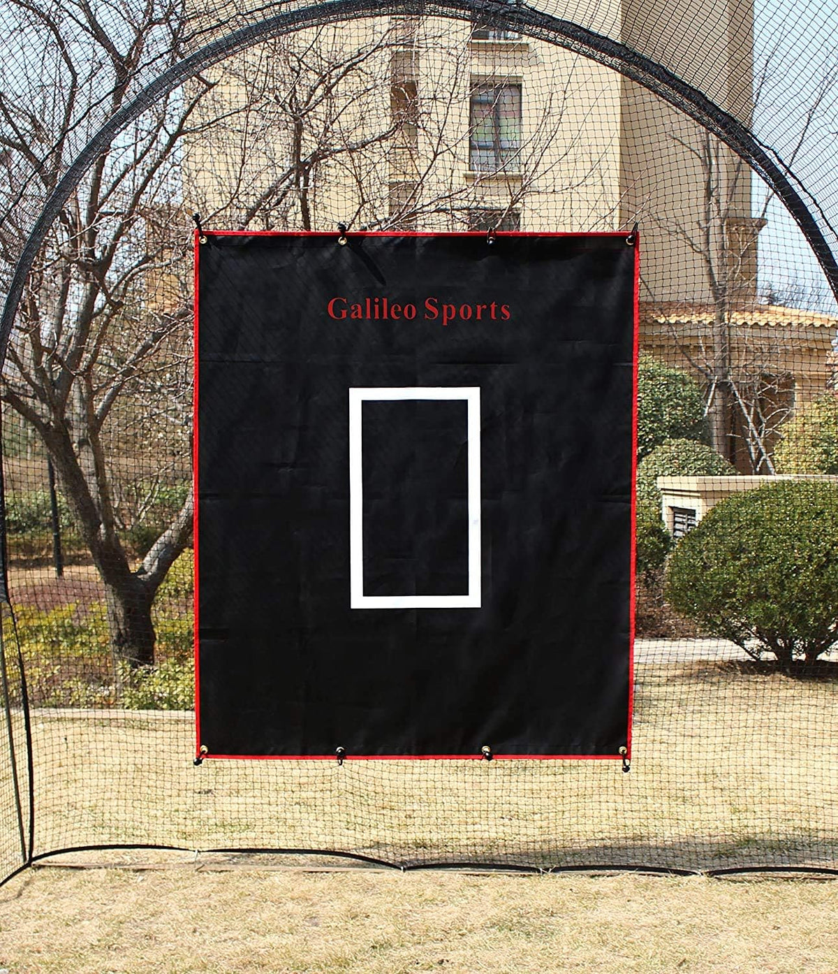 Rubber Vinyl Baseball Backstop with Strike Zone L59681