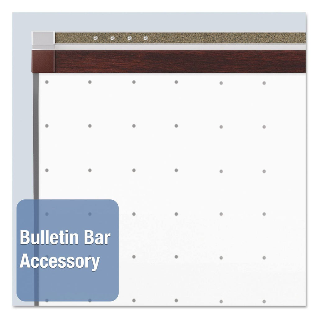 Whiteboard - wall mountable - 48 in x 35.98 in - white - mahogany frame G813