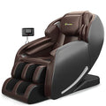 Brown Full Body Zero Gravity SL-Track Shiatsu Massage Recliner Chair O162528