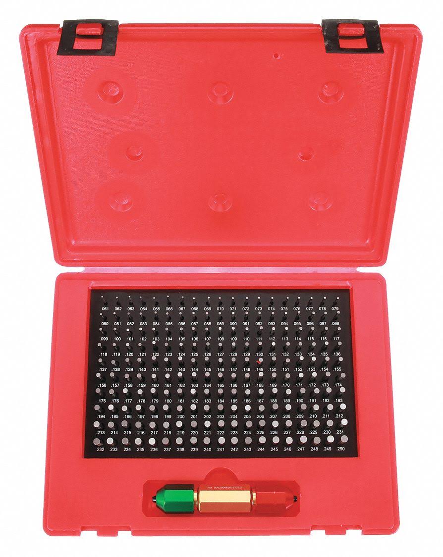 Pin Gage Set, Minus, 0.061-0.250 in M226250